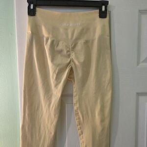 Yellow High-Waisted Leggings